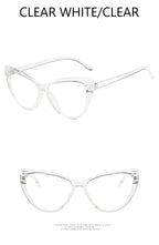 New Retro Cat Eye Glasses Frame Women Brand Vintage Trend Anti-blue Light Glasses Transparent Frame Myopia Eyeglasses
