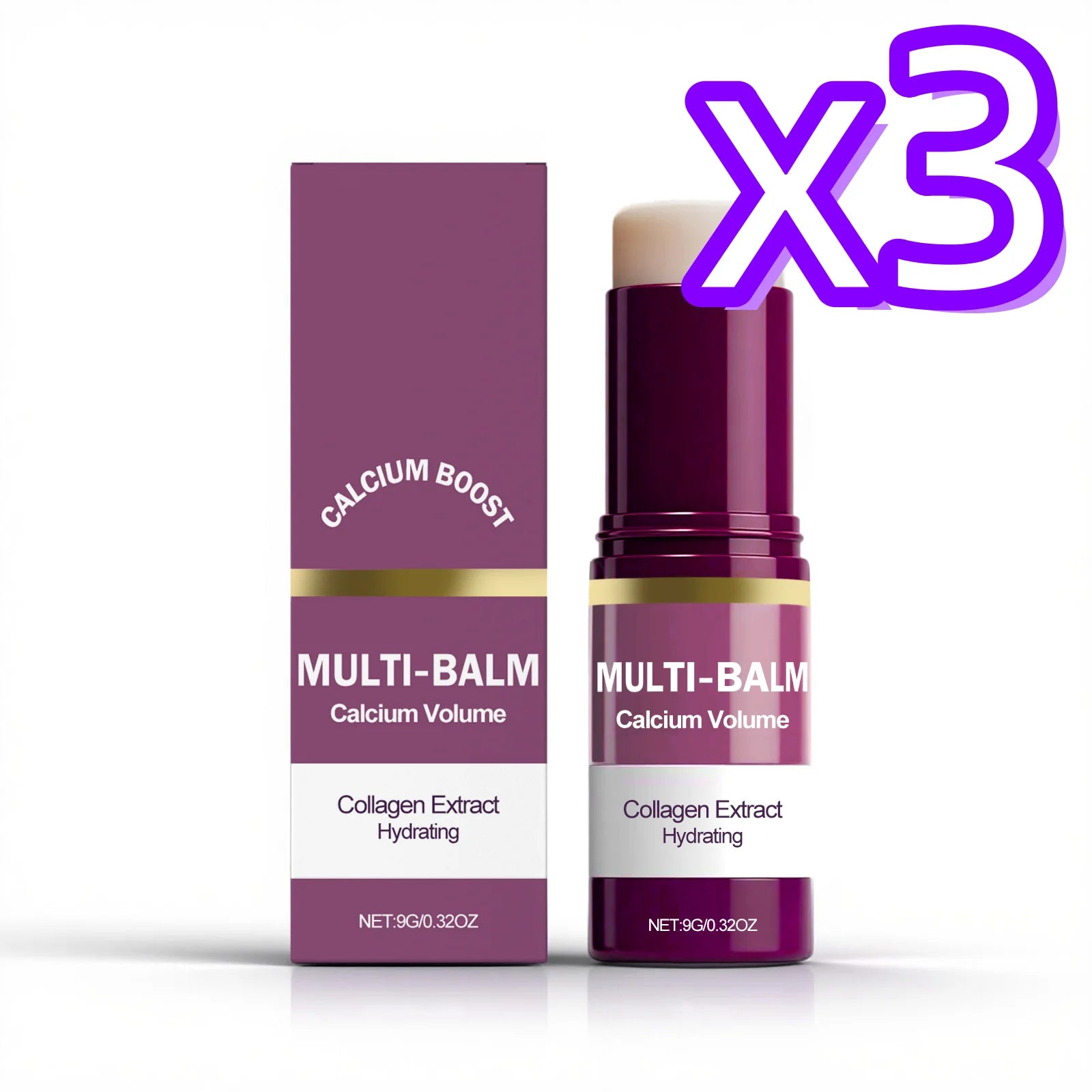 Multi Effect Calcium Multi Balm Stick Hydrating Reduce Wrinkles Face Eye Neck Care Collagen Skin Care Calcium Volume Multi Balm