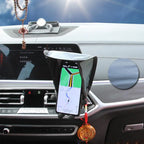 Mobile Phone Sunshade Rain Sun Silver Plated Car Phone Holder Umbrella UV Heat Shield Motorcycle Phone Shade Stand