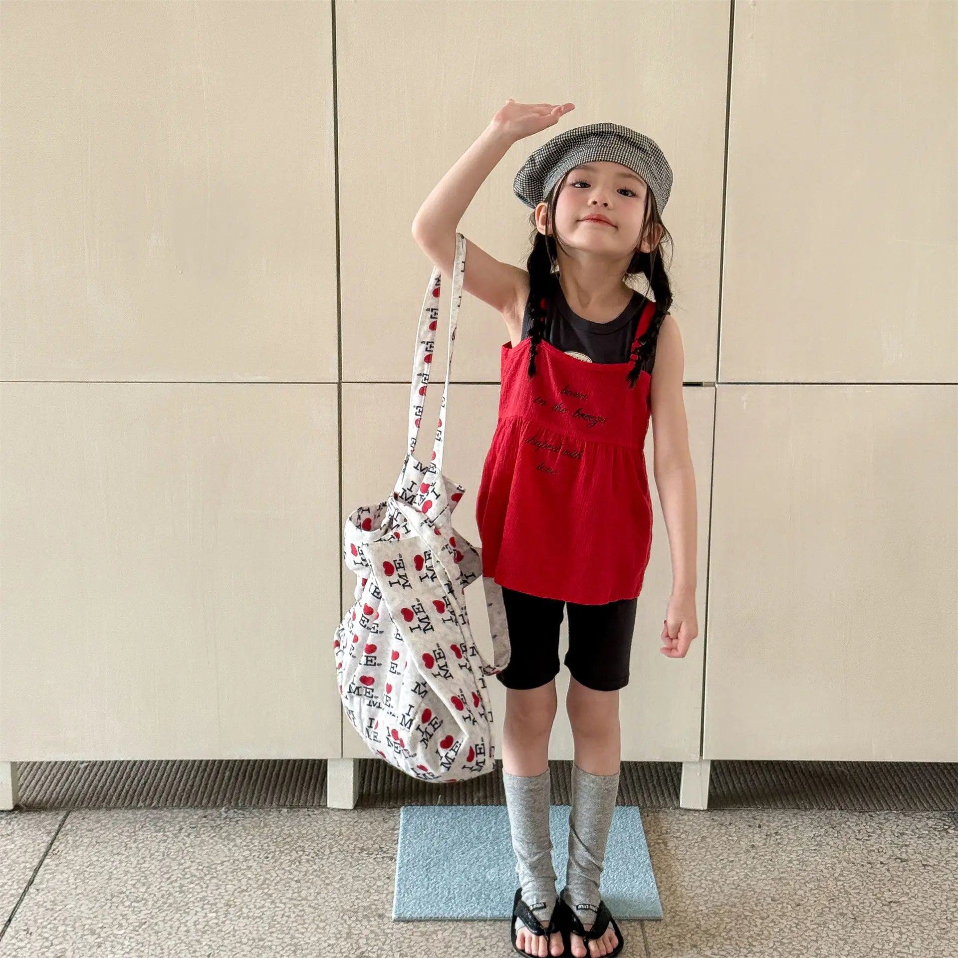 2026 Summer New Children Sleeveless Loose T Shirts Cotton Girls Versatile Sling Vest Toddler Thin Casual Tops Kids Clothes