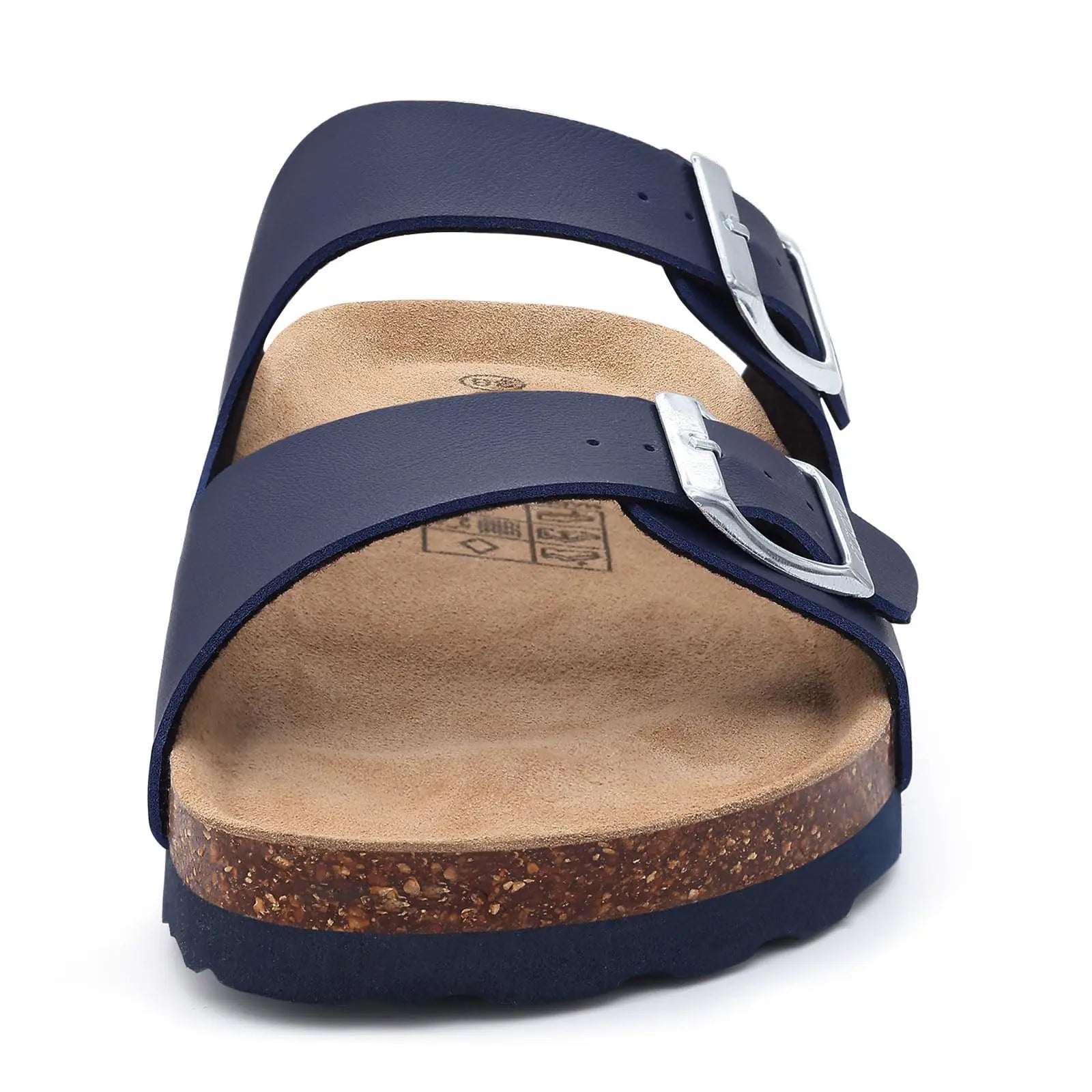 Asgard Summer New Leather Sandals Outdoor Fashion Double Buckle Beach Shoes Comfort Cork Footbed Clogs Slipper With Arch Support
