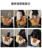 Handmade Beach Vacation Straw Woven Bag For Women Single-Shoulder Summer Straw Beach Bags Shopper Baskets Bohemian Large Tote Ba