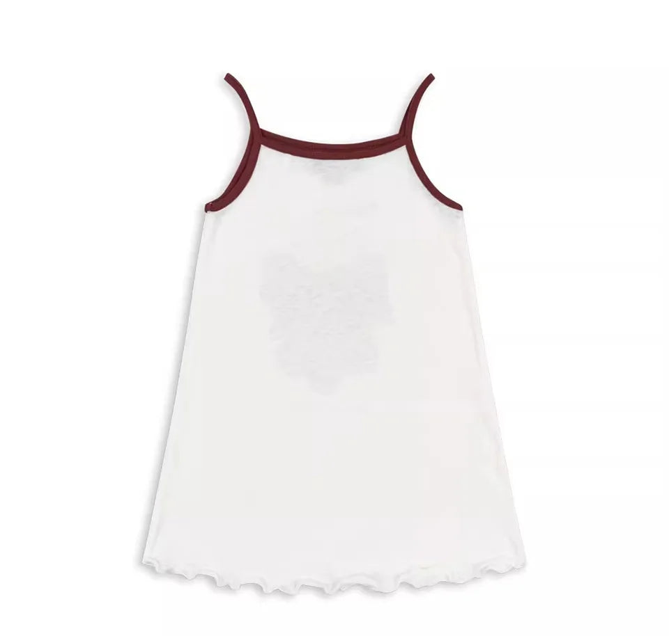 2026 KS Summer Baby Girls Cotton Slip Dresses Cherry T Shirts + Shorts Suits Sets Kids Clothes Girls Sequin Tank Dress Top 1-9Y
