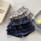 2026 Summer New Children Shorts Cotton Girls Sweet Lace Flower Bud Shorts Fashion Toddler Floral Culottes Kids Clothes