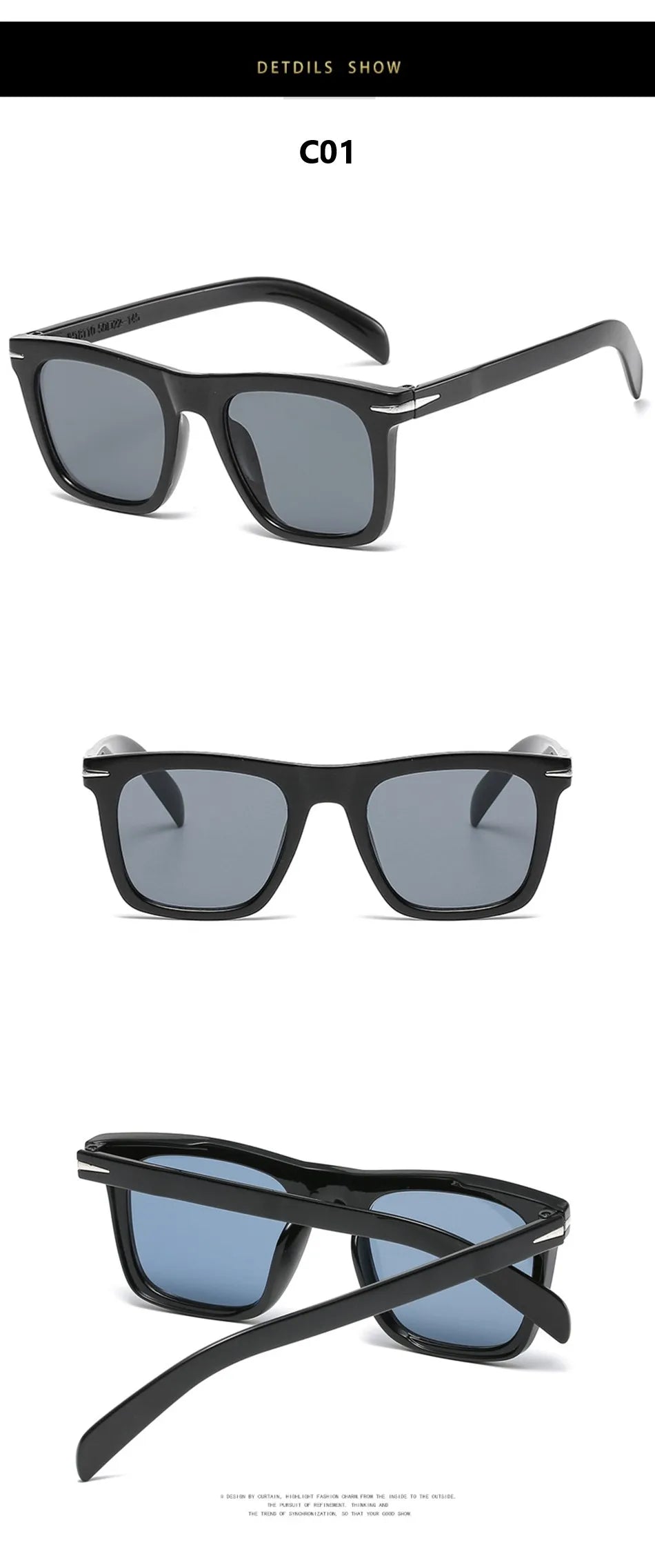 Classic Square Sunglasses Men's Women Male 2022 Brand Design Sun Glasses Men Oculos De Sol Gafas UV400 Retro Driving Eyewear
