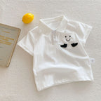 2026 Summer New Children Short Sleeve T Shirts Cotton Boys Girls Cute Cartoon Polo Shirts Toddler Casual T Shirts Kids Clothes