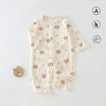 0-24M Infant Boys Cartoon Lion Long Sleeve Romper Air Conditioner Breathable Baby Jumpsuit Toddler Onesie Daily Clothes