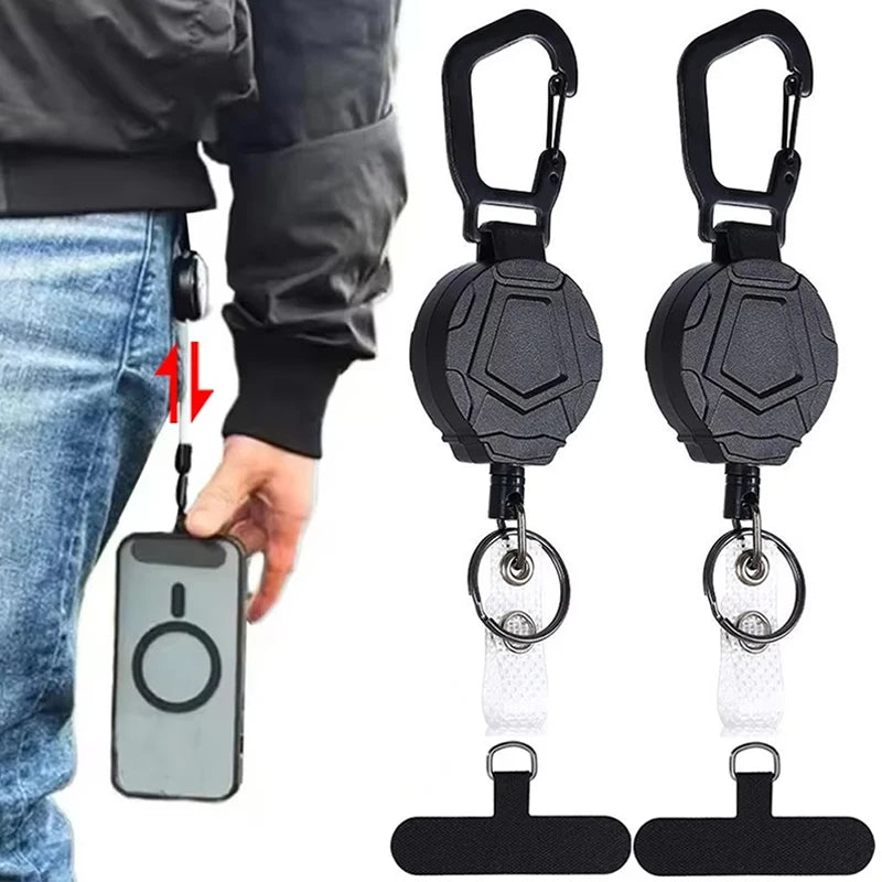 Retractable Lanyard Anti-Theft Phone Holder Travel Cellphone Lanyard Strap Smartphone Safety Tether With Belt Clip