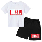 pour enfantsEnsembles de vêtements pour enfants, mode décontractée d'été, imprimés, 2 pièces, t-shirts + pantalons respirants, 2