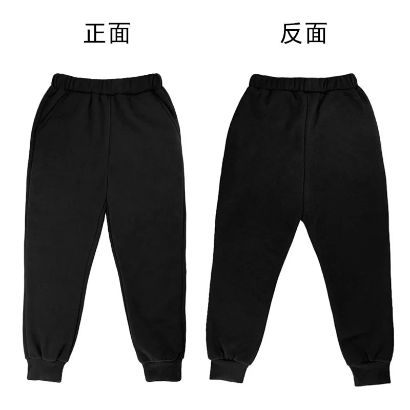 Two-piece Children's Sportswear Set with Cute Patterns Autumn Winter Includes Hoodies Pullovers Trousers Boys Girls Aged 3 to 13