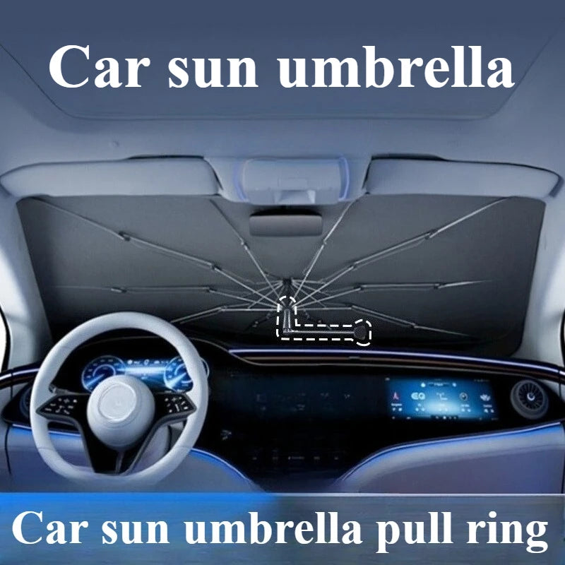 Car Sunshade Windshield Umbrella Car Front Sun Shade Parasol Foldable Protection Car Seat Heat Insulation Car Accessories