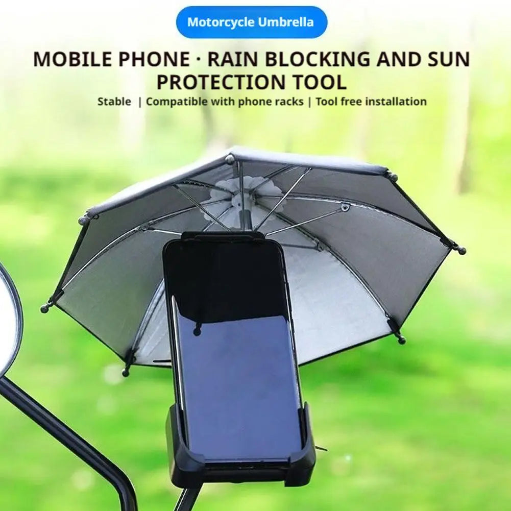 Universal Smartphone Umbrella Sunshade Rainy Holder Portable Mobile Phone Parasol With Suction Cup Photographic Accessories
