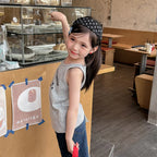 2026 Summer New Children Sleeveless T Shirts Cotton Boys Girls Letter Print Vest Toddler Fashion Casual Tops Kids Clothes
