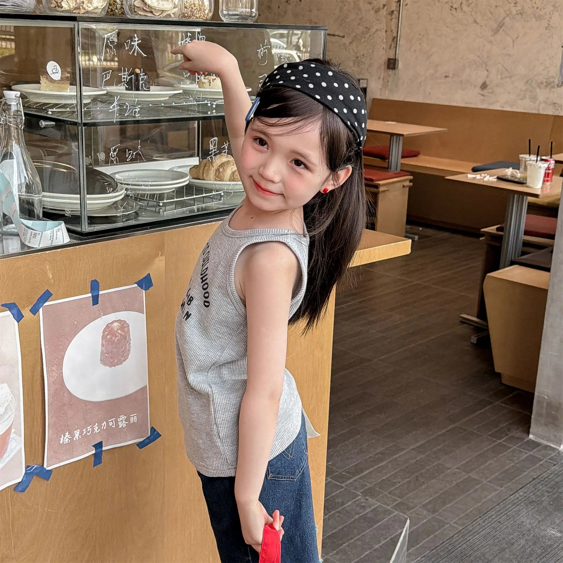 2026 Summer New Children Sleeveless T Shirts Cotton Boys Girls Letter Print Vest Toddler Fashion Casual Tops Kids Clothes