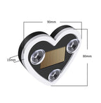 Solar-Powered Led Car Window Neon Lights - Heart-Shaped Rgb-Free Color-Changing Interior Wiring Free Atmosphere Light