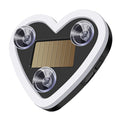 Car solar triangle window peach heart love atmosphere light car modification neon light USB heart light