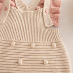 2026 Summer New Baby Girl Sleeveless Strap Bodysuit Solid Infant Girl Casual Knitted Jumpsuit Cotton Toddler Overalls 0-24m