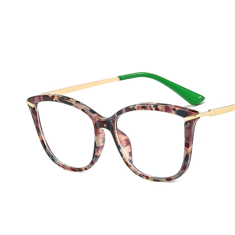 TR90 Fashion Myopia Glasses Frame Retro Brand Designer Cat Eye Optical Prescription Eyeglasses Women Computer Eyeglasses Girls