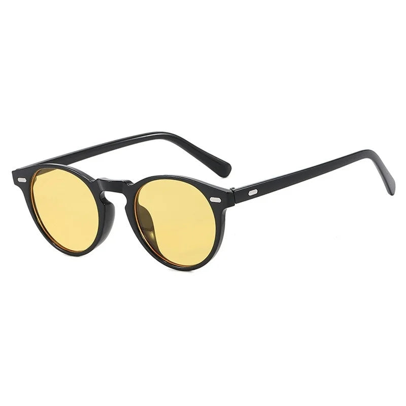 Vintage Punk Round Vintage Sunglasses Women Retro Luxury Designer Sun Glasses for Female Oculos De Sol Shades UV400