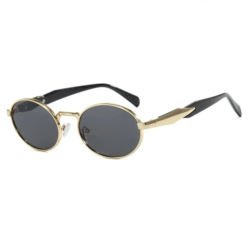 Retro Round Metal Sunglasses Women Glasses New Fashion Leopard Sun Glasses Trendy Brand Designer Eyewear Female Male UV400