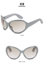 Oversized Y2K Steampunk Sunglasses Women Luxury Brand Designer Oval Sun Glasses Men Cyber Punk Eyewear Shades De Sol Oculos