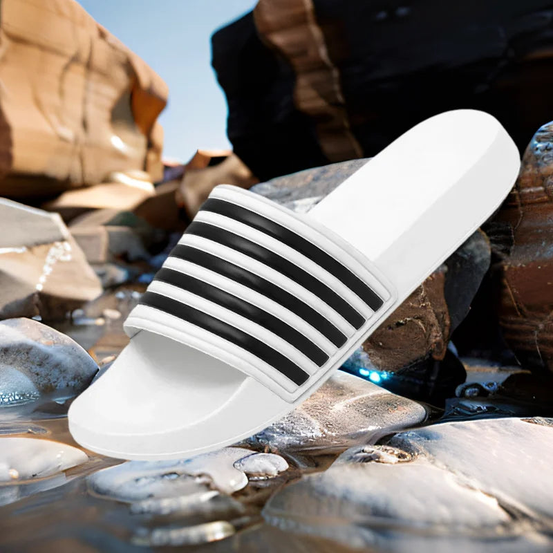 Summer Men Slippers Indoor Outdoor Casual Non-slip Beach Shoes For Women Breathable Home-based Shoe Large Size36-48