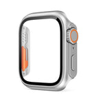 Glass+Case for Apple Watch 46mm 44mm 45mm 41 40 38 42mm Screen Protector Cover Change Ultra Bumper iWatch Series 10 9 8 7 SE 6 5