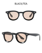 Vintage Punk Square Sunglasses Women Brand Fashion Concave Sun Glasses Men Shades UV400 Olive Green Leopard Rivets Eyewear