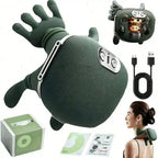 Advanced 4D Shiatsu Neck and Shoulder Massager with Heat & Finger Massage - Wireless, Deep Tissue, Simulated Human Hand Design f