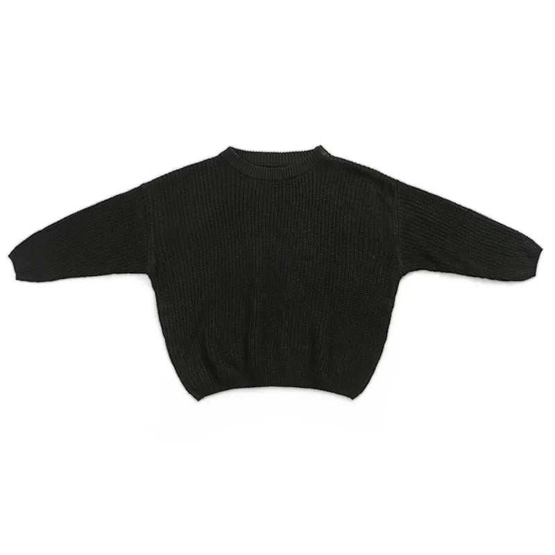 Autumn Newborn Baby Girl Boy Knitted Long Sleeve Warm Sweater Winter Candy Colors Loose Pullover Casual Tops Kids Clothes 3M-5Y