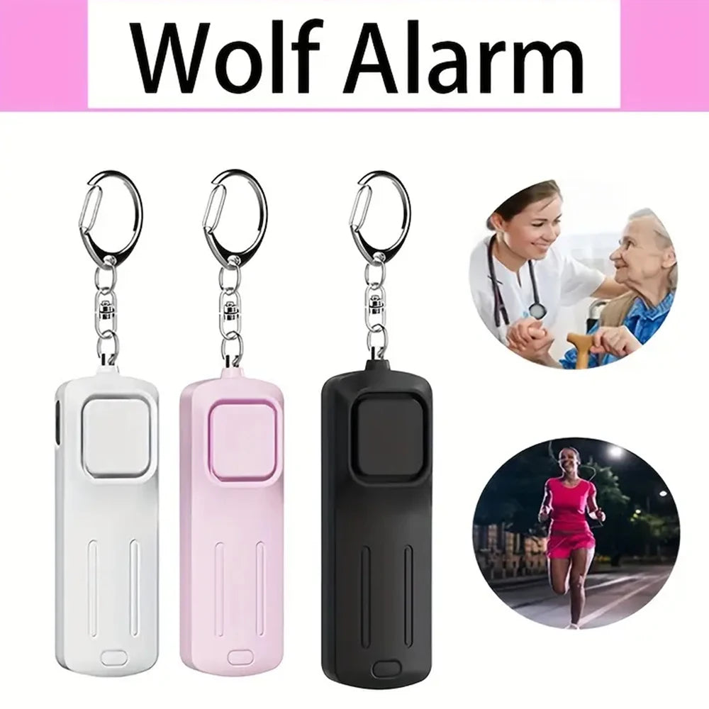 Self Defense Alarm 130dB Personal Alarm Keychain USB Rechargeable For Personal Alarms For Women Alarm Travel For Women Girls Kid