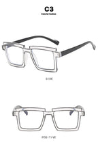Retro Personality Rectangular Glasses Frame Woman Man Brand Designer Fashion Square Eyeglasses TR90 Eyewear with Pouch & Cloth