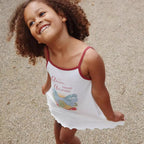 2025 KS Brand Summer Baby Girls Tassel Dresses T Shirts + Shorts Suits Sets Kids Clothes Girls Cotton Cherry Tank Dress Top 1-9Y