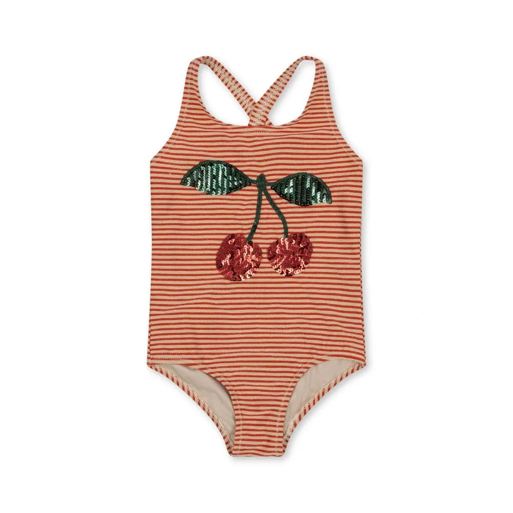 2025 Summer Baby Girls KS Swimwear Sets One Piece Kids swan Swimsuits Holiday Outwear Toddler Girl Sequin Swim Bikini Shorts Cap