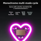 Car solar triangle window peach heart love atmosphere light car modification neon light USB heart light