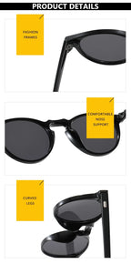 Vintage Punk Round Vintage Sunglasses Women Retro Luxury Designer Sun Glasses for Female Oculos De Sol Shades UV400