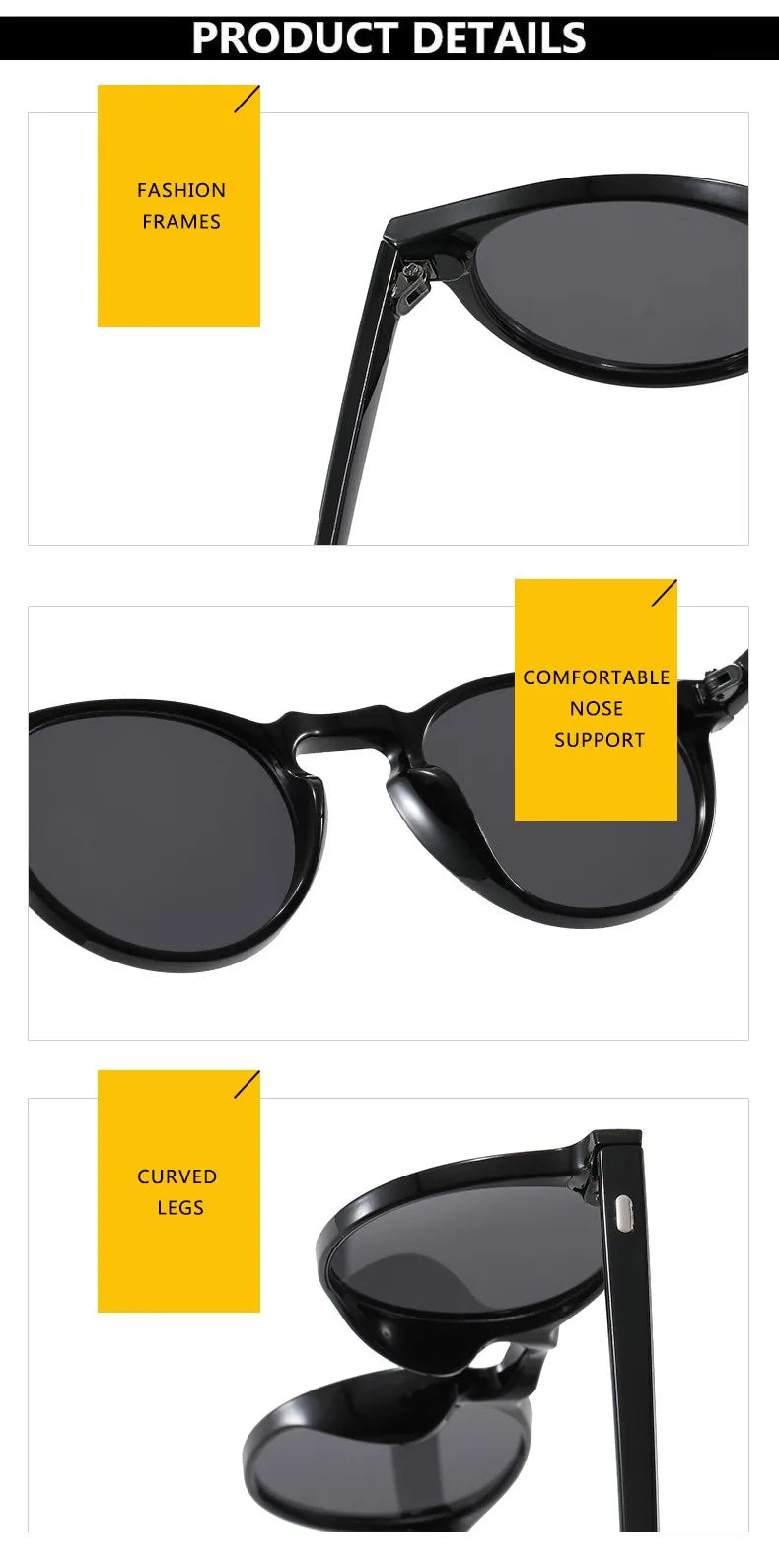 Vintage Punk Round Vintage Sunglasses Women Retro Luxury Designer Sun Glasses for Female Oculos De Sol Shades UV400