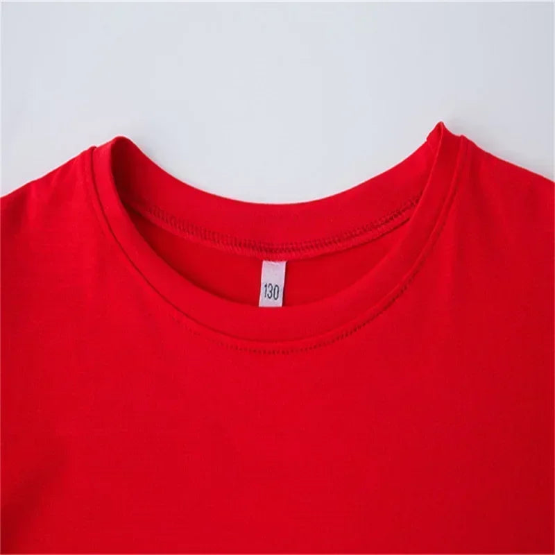 enfants en 2 piècesT-shirt et short de sport à manches courtes pour enfants avec logo imprimé - Ensemble de vêtements de sport