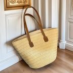 Luxury Designer Summer Beach Party Purses Shopper Tote Bag Women's Large Capacity Shoulder Bag Summer Straw Woven Basket Handbag