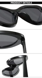 Retro Concave Cat Eye Sunglasses Women Fashion Brand Designer New Sun Glasses Cateye Eyeglasses Shadow for Female