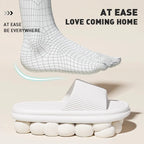 Summer Lovely Solid Color Home Slippers For Women Men Non-slip EVA Bathroom Slides Females Concise Light Sandals Couples Shoes