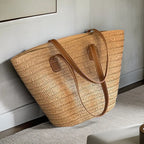 Luxury Designer Summer Beach Party Purses Shopper Tote Bag Women's Large Capacity Shoulder Bag Summer Straw Woven Basket Handbag