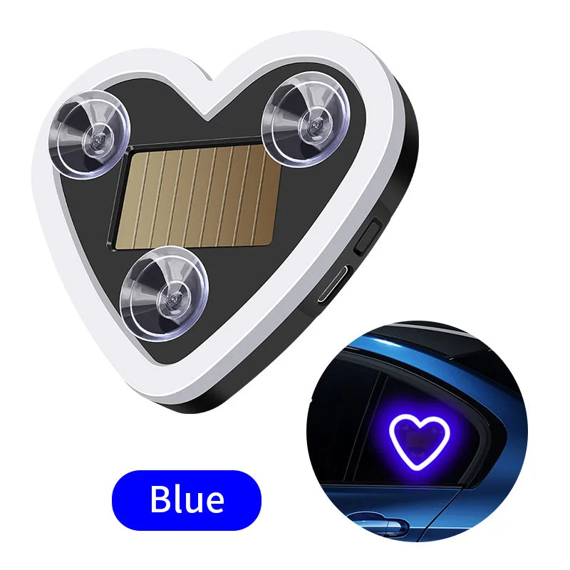 Car LED Love Atmosphere Window Light Decoration Lights Glowing Solar Lights USB Wiring Car Modification Neon Car Decoration