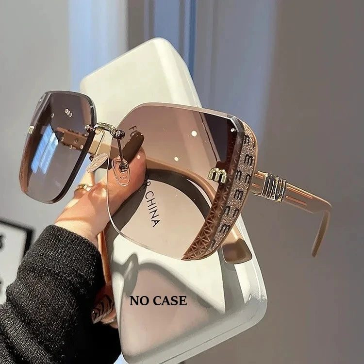 2026 Unisex Large-Frame Fashion Glasses, Trendy Square Sunglasses, Trendy Beach Eyewear, Retro Design for Daily Wear, Photography, Travel, Beach, All Seasons