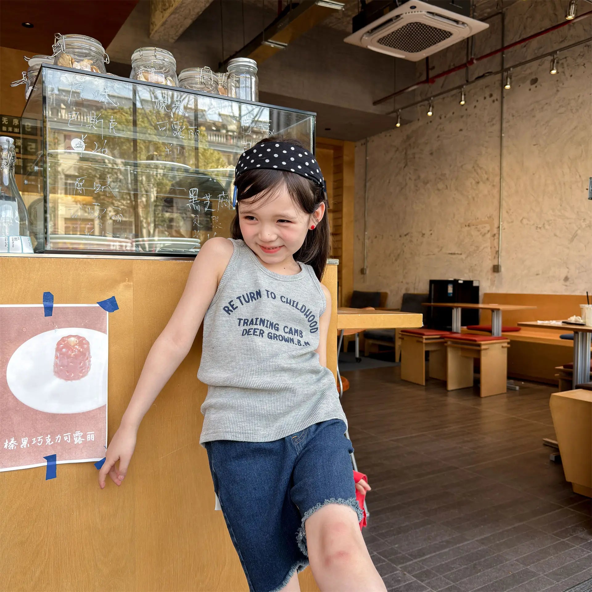 2026 Summer New Children Sleeveless T Shirts Cotton Boys Girls Letter Print Vest Toddler Fashion Casual Tops Kids Clothes