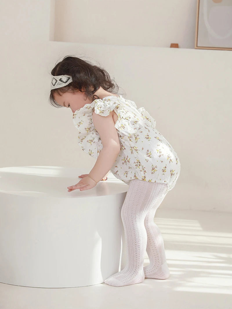 2026 Summer New Baby Pantyhose Newborn Infant leggings Girls Thin Mesh Tights Children Pants 0-8Y
