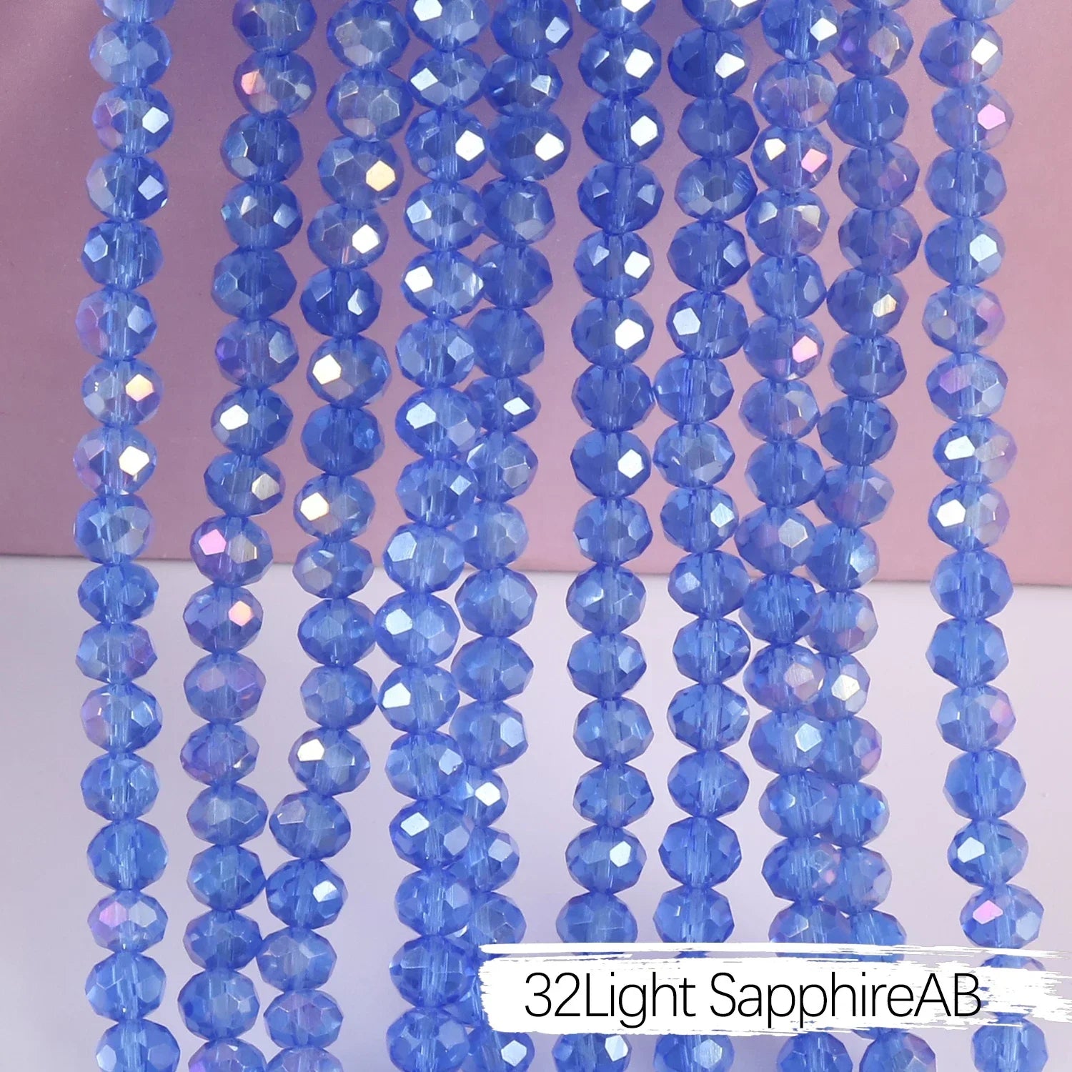 2mm 4mm 6mm 8mm Rondelle Austria Crystal Beads Faceted Glass Beads Loose Spacer Beads for DIY Bracelet Garment Making
