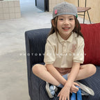 2026 Summer New Children Short Sleeve T Shirts Cotton Boys Casual Polo Shirts Girls Cute Cartoon Lapel Tops Kids Clothes
