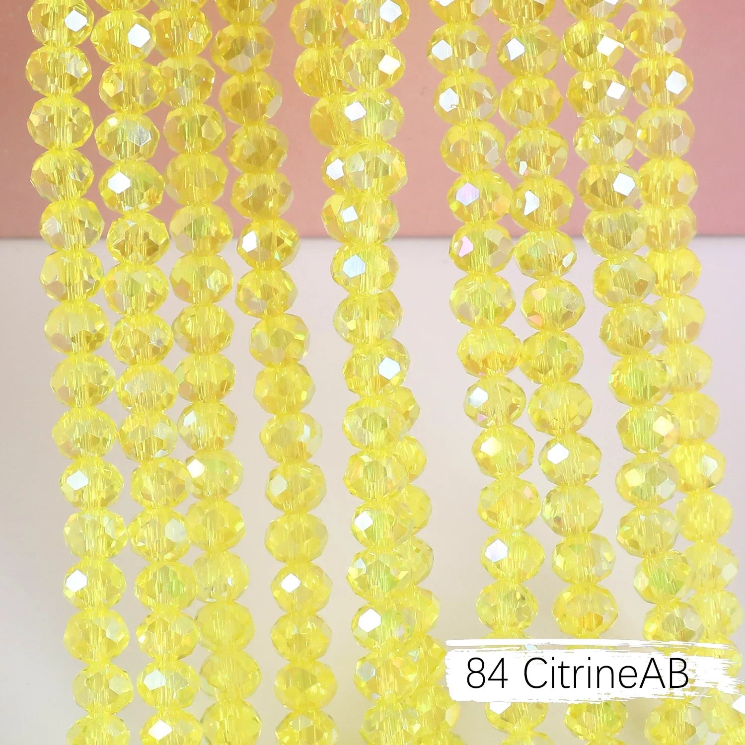 2mm 4mm 6mm 8mm Rondelle Austria Crystal Beads Faceted Glass Beads Loose Spacer Beads for DIY Bracelet Garment Making
