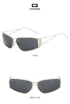 Y2k Sunglasses Women Men Oversized Brand Designer Gradient Goggle Sun Glasses Steampunk Glasses Shades Eyewear Mirror Eyeglasses